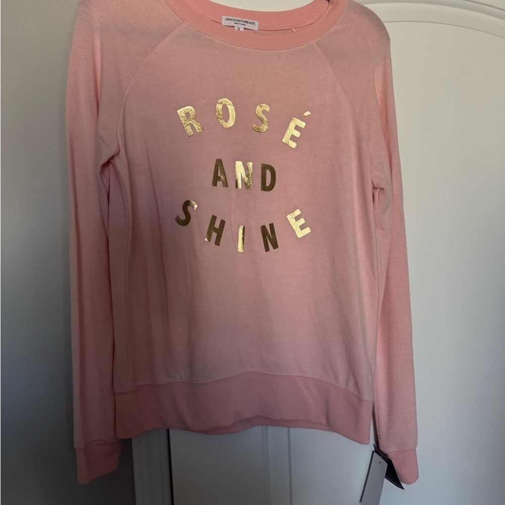 Grayson Threads Blush Top with Gold Accents